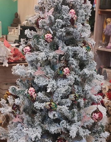 arbol de navidad nevado 1.80m - Imagen 1