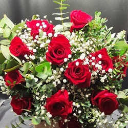 Bello amor 12de rosas color a escoger - Imagen 1