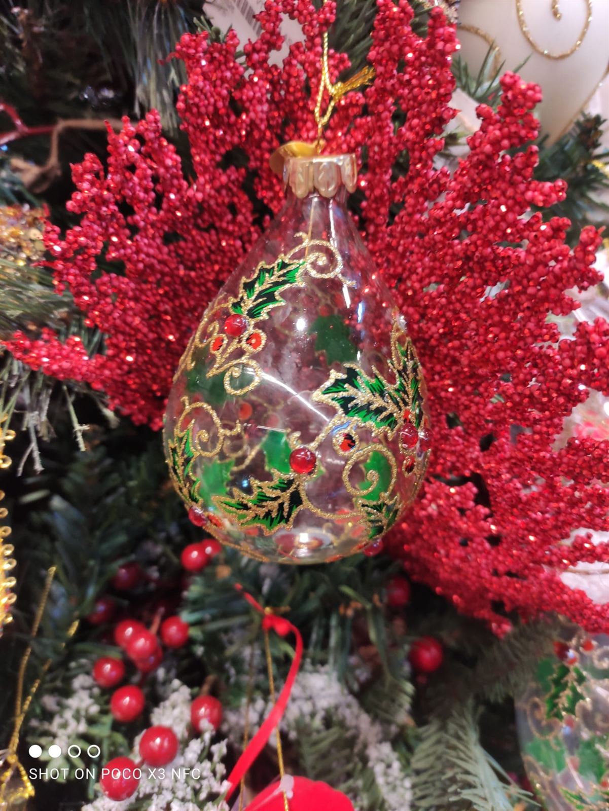 Bola árbol de Navidad transparente - Imagen 1