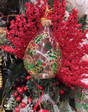 Bola árbol de Navidad transparente - Imagen 1