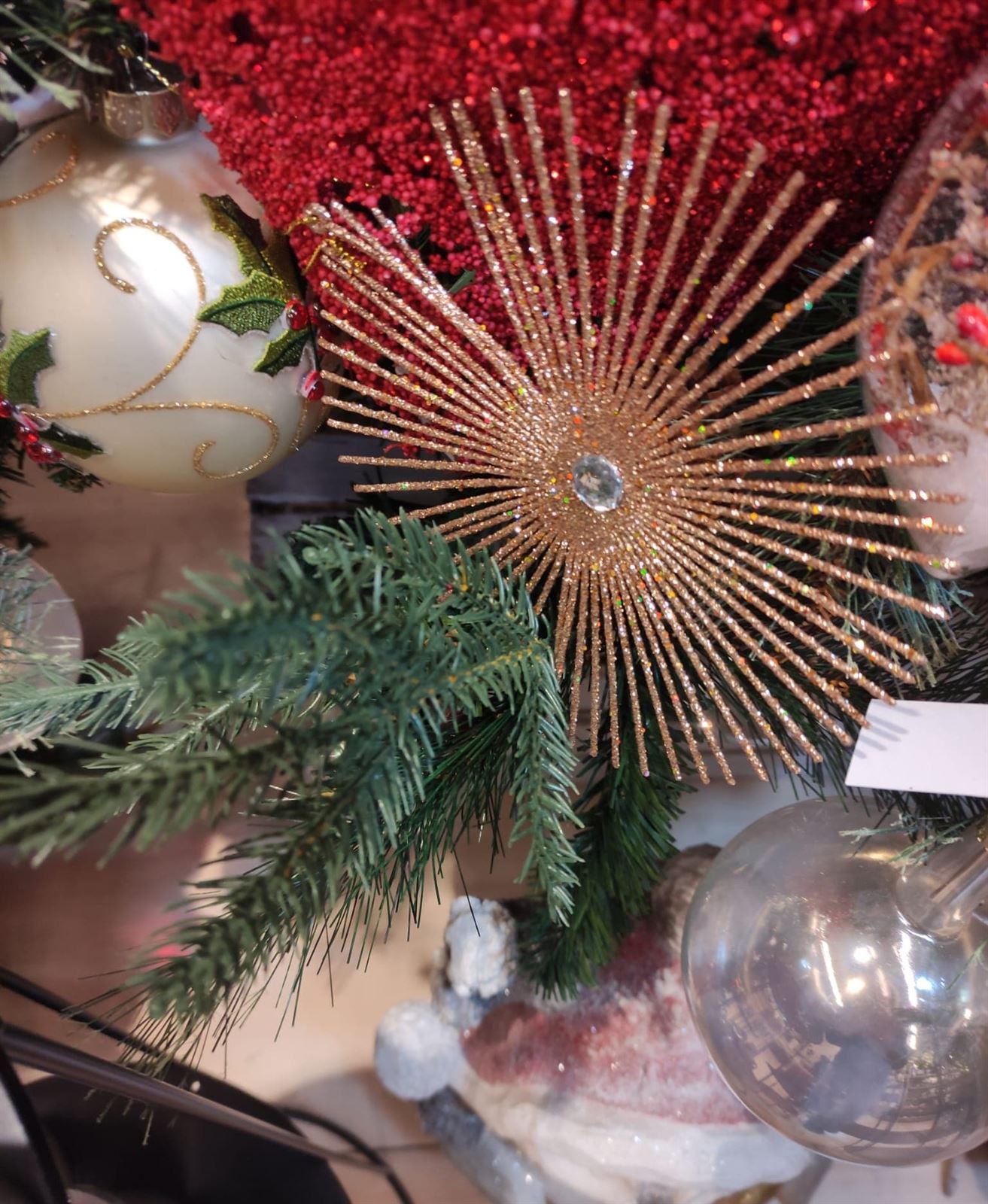 Estrella brillante decoración árbol de navidad - Imagen 1
