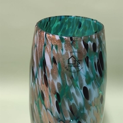 Jarrón de cristal verde - Imagen 1