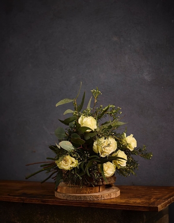 Ramo de rosas Blancas - Imagen 1